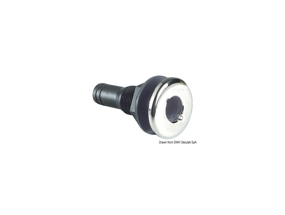 Passe-coque nylon noir 3/4"